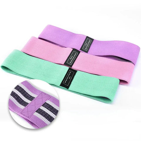 1/2/3PCS Elastic Bands Fitness Resistance Bands Yoga Pilates Hip Circle Expander Bands Gym Training Home Workout Equipment Zen fit plus