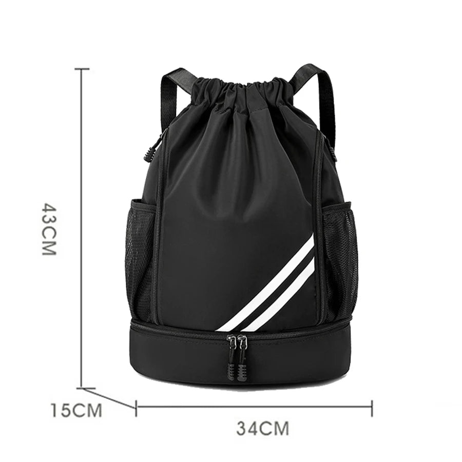 Fitness Gym Bag Backpack Women Men Basketball Backpack Outdoor Soccer Football Storage Bags Training Drawstring Sports Knapsack Zen fit plus