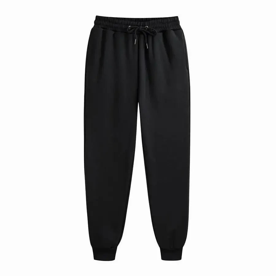 Men's Sweatpants Spring Autumn Fleece Pants Sport Long Pants Casual Drawstring Pockets Trousers Oversize Sweatpants For Men - Zen Fit Plus