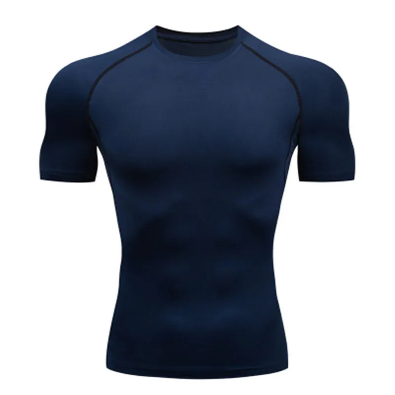 Men's T Shirt Outdoor Training Fitness Gym Jogging Running Sweatshirt Bat/-Man Compression Shirts Tight Elastic Breathable Zen fit plus