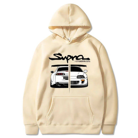 Initial D Supra Hoodies For Men And Women, Manga Print Loose Casual Sweatshirt, Long Sleeve, Japanese Style, Spring Autumn S-3xl Zen fit plus