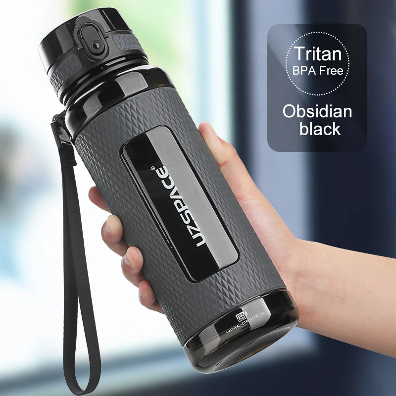 UZSPACE Sport Water Bottles BPA Free Portable Gym Anti-fall Leak-proof Large Capacity Fitness Kettle Tritan Plastic Drink Bottle Zen fit plus