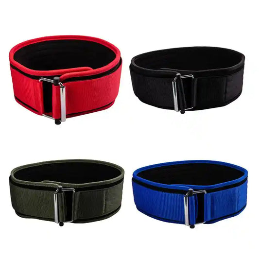 Self-locking Buckle Weightlifting Belt Fitness Adjustable Nylon Gym Workout Belts Deadlifting Squatting Lifting Back Support Zen Fit Plus