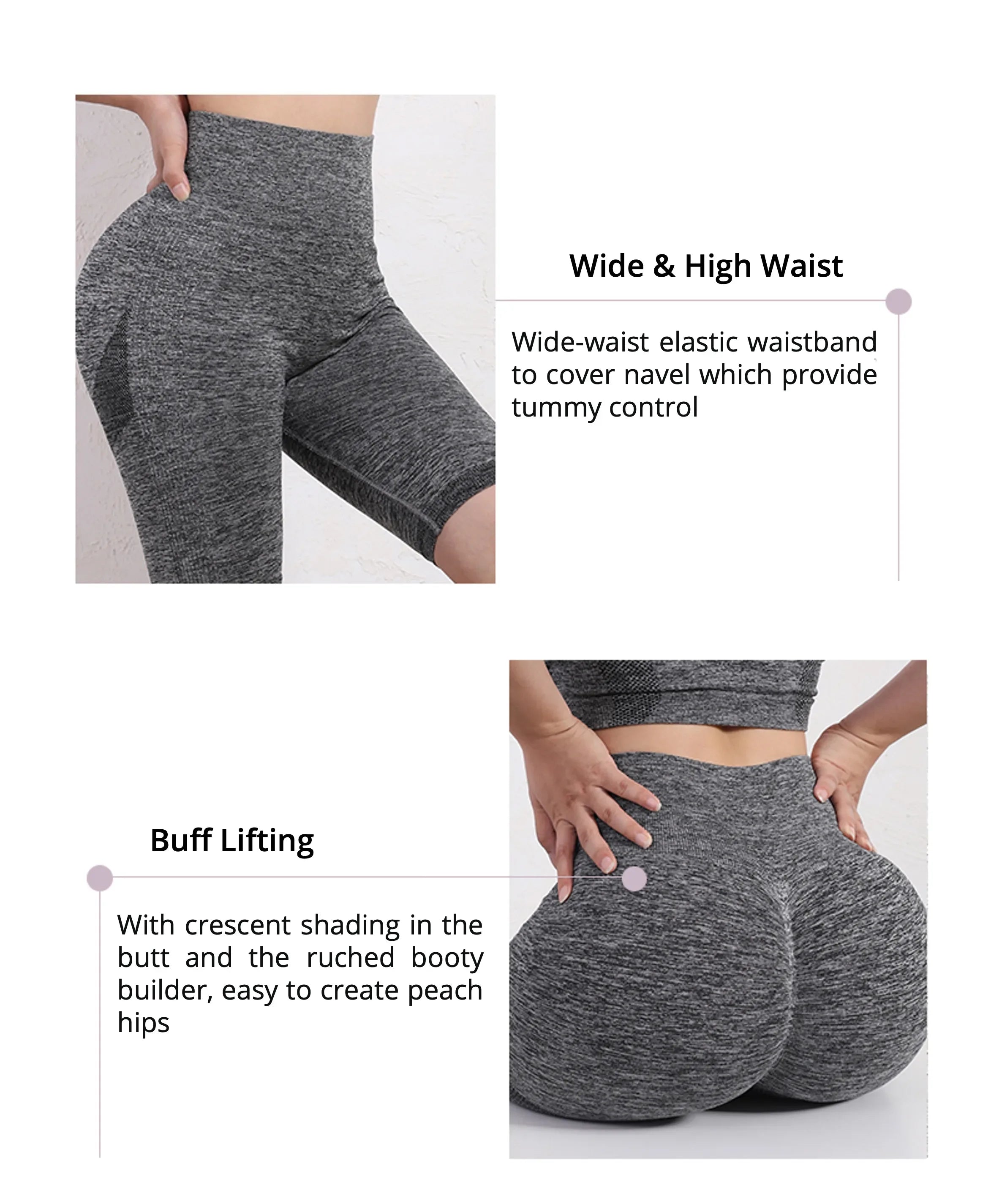 Women Fitness Butt Lifting Leggings Ladies High Waist Sports Yoga Tights Workout Pants Casual Gym Wear Push Up Body Shaper - Zen Fit Plus