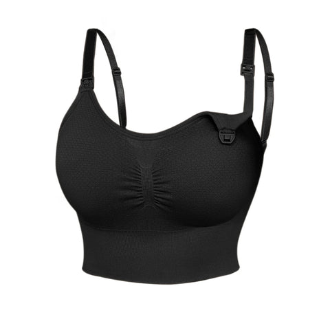 High Quality Women'S Nude Nursing Bra With Wireless Hooks Detachable Padding Comfortable Top Foldable Nursing Bra Zen Fit Plus