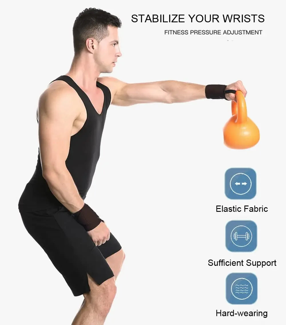 Fitness Wrist Wraps Weight Lifting Gym Wrist Straps Cross Training Padded Thumb Brace Strap Power Hand Support Bar Wristband - Zen Fit Plus