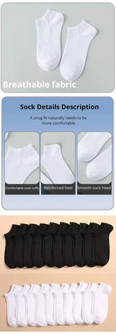 Unisex Casual Boat Socks | Thin, Breathable & Comfy | Anti-Odor, Sweat-Absorbing | Low Cut Ankle Socks for Men & Women - Zen Fit Plus