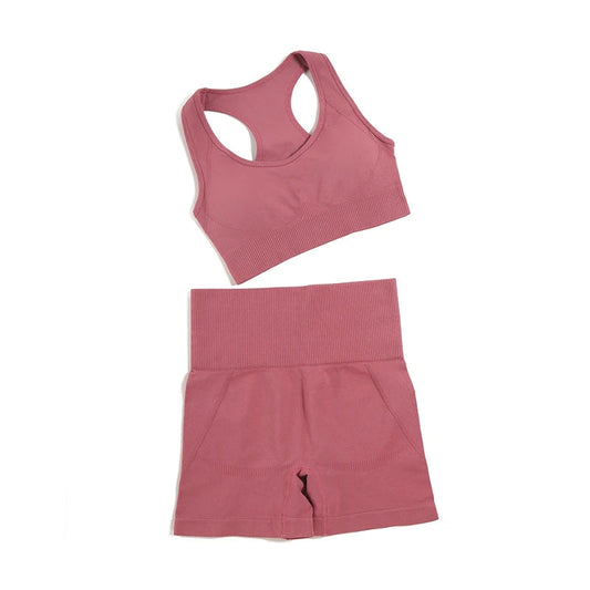 WAREBALL 2/3/4pcs Seamless Yoga Set Gym Clothes Sportswear Yoga Suits For Women Fitness Set Tracksuits Sports Bra Gym Leggings Zen fit plus