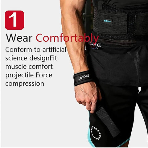 Weightlifting Wrist Straps Strength Training Booster Belt Adjustable Non-slip Gym Fitness Lifting Strap Wrist Support Grip Band Zen Fit Plus