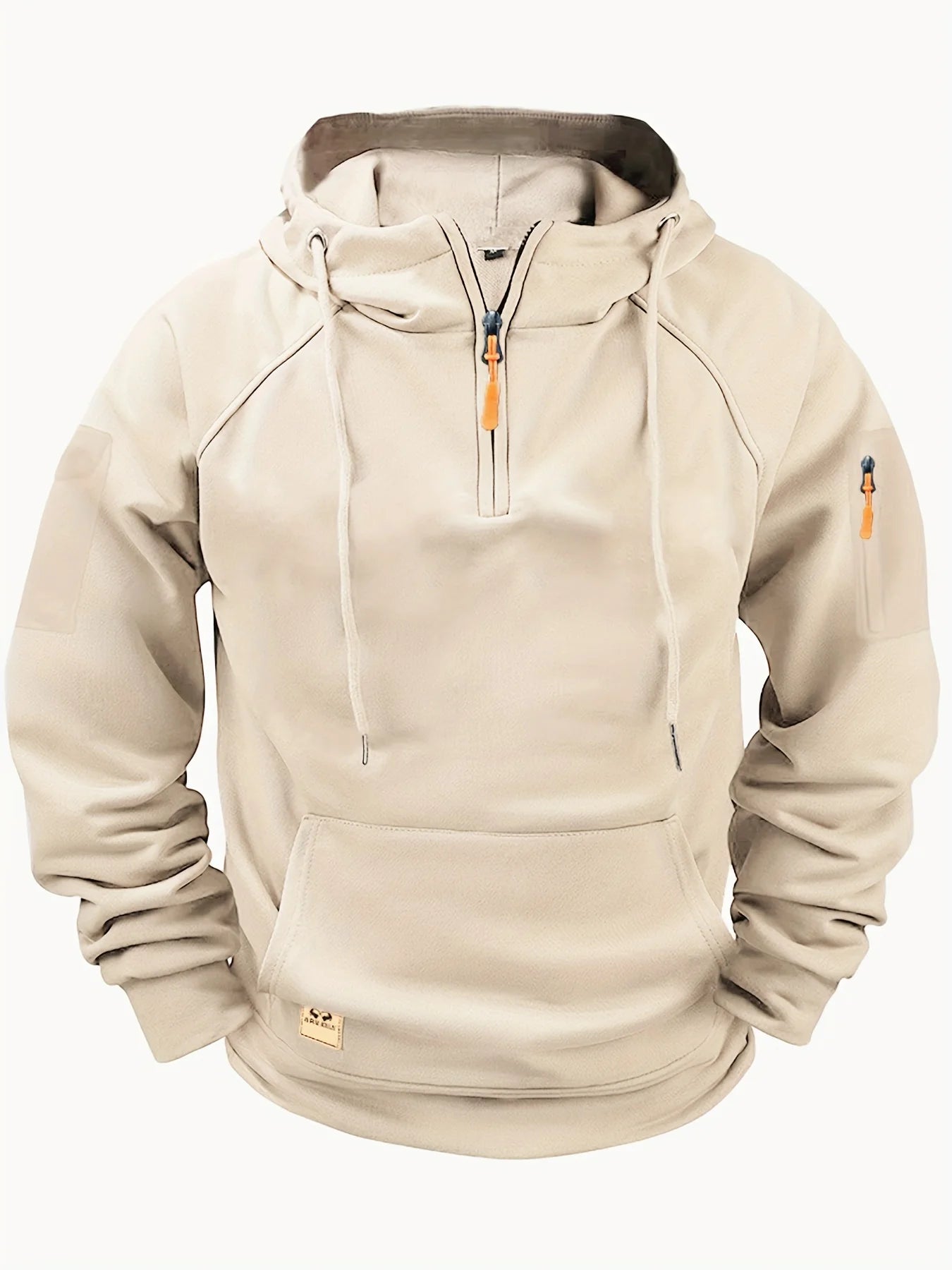 New Multi Pocket Zipper Fleece Dropped Shoulder Hooded Sweatshirt Men's Women's Plus Size Loose Pullover Fashion Sweatshirt Zen fit plus