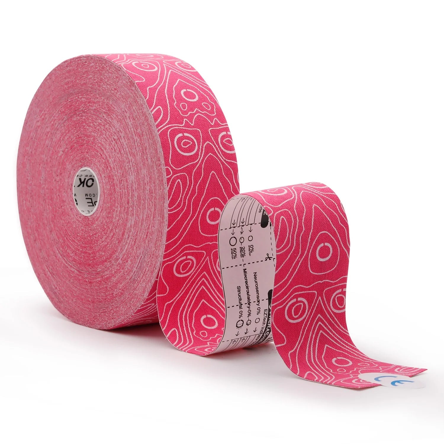 OK TAPE PRO 31.5Mx5CM Bulk Kinesiology Tape 31.5M, Original Elastic Latex Free Kinesiology Therapeutic Tape, Gym Relief Pain Zen fit plus