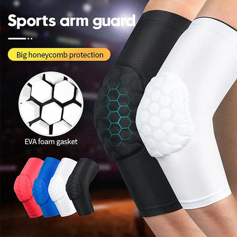 1 PC Sports Elbow Support Sleeve Honeycomb Paded Arm Joint Protector Breathbable Elbow Pads Cycling Running Basketball Arm Guard - Zen Fit Plus