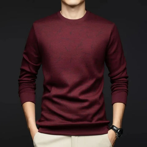 Top Grade Wool+Mulberry Silk New Brand Casual Fashion Street Crewneck Pullover Velvet Hoodies Sweatshirts Men's Clothing Zen Fit Plus