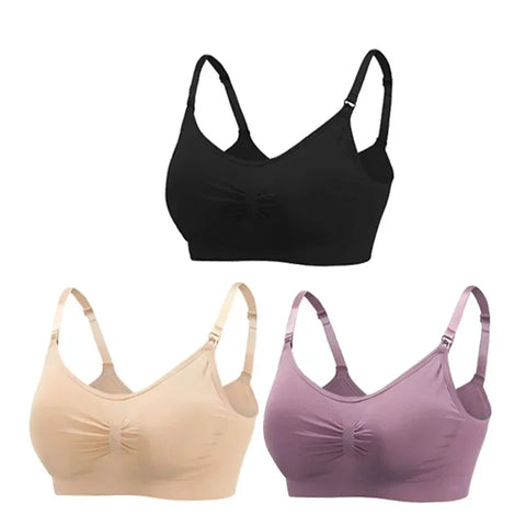 3PC/lot Maternity Nursing Bras Cotton Breastfeeding Pregnant Women Pregnancy Underwear Breast Feeding Bra Clothing Lactancia Zen Fit Plus