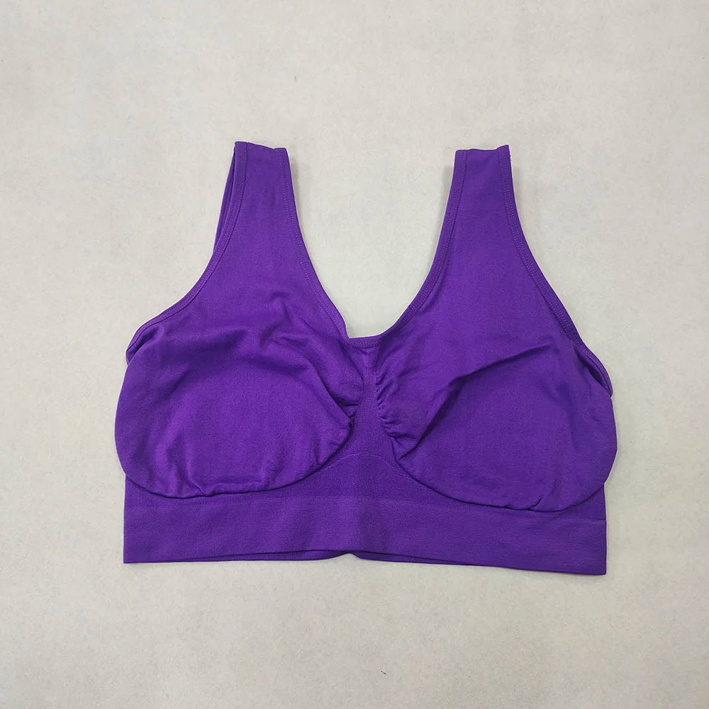 unlined Seamless Bra Vest Women sleep Underwear yoga sports Brassiere Big Size Top no sponge insert pad Bralette Zen fit plus