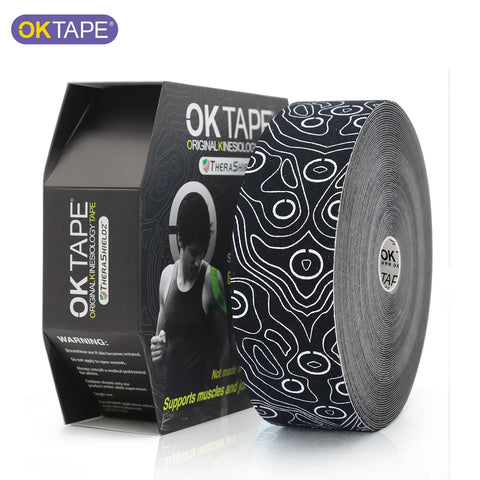 OK TAPE PRO 31.5Mx5CM Bulk Kinesiology Tape 31.5M, Original Elastic Latex Free Kinesiology Therapeutic Tape, Gym Relief Pain Zen fit plus
