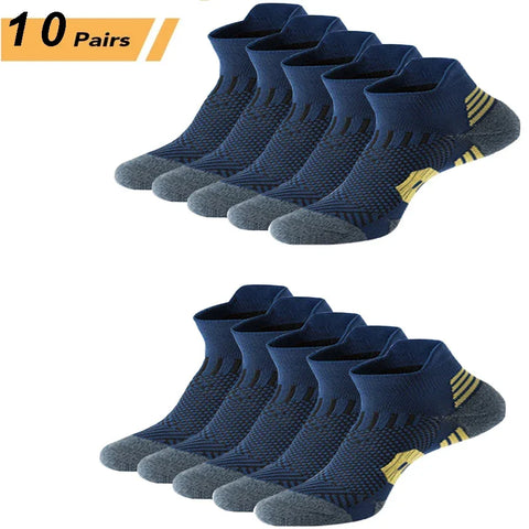 3Pair Professional Fitness Sports Socks Towel Bottom Non-Slip Running Socks Men Women Short Quick-Drying Basketball Training Sox - Zen Fit Plus