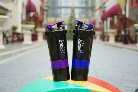 3 Layers Shaker Protein Bottle Powder Shake Cup Large Capacity Water Bottle Plastic Mixing Cup Body-Building Exercise Bottle - Zen Fit Plus