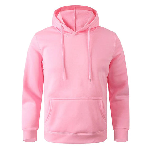 Men's and Women's Warm Sweatshirt Casual Solid Color Streetwear Pullovers Sport Fitness Pocket Hoodies Multi Color Zen fit plus