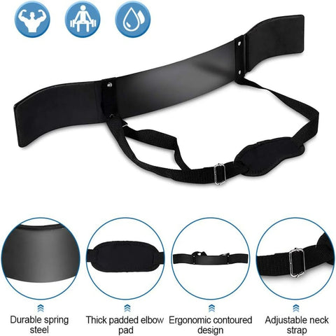 Adjustable Arm Blaster for Triceps and Biceps, Muscle Builder Isolator for Fitness Arm Workout, Support Bicep Curl with Adjustab Zen fit plus
