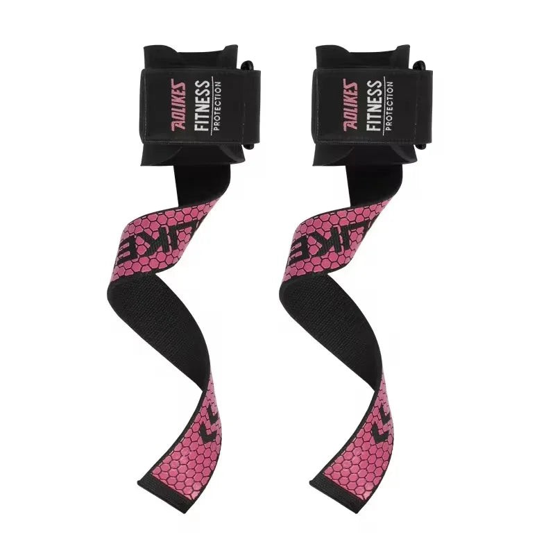 AOLIKES Weightlifting Wrist Straps Strength Training Adjustable Non-slip Gym Fitness Lifting Strap Wrist Support Grip Band Zen fit plus