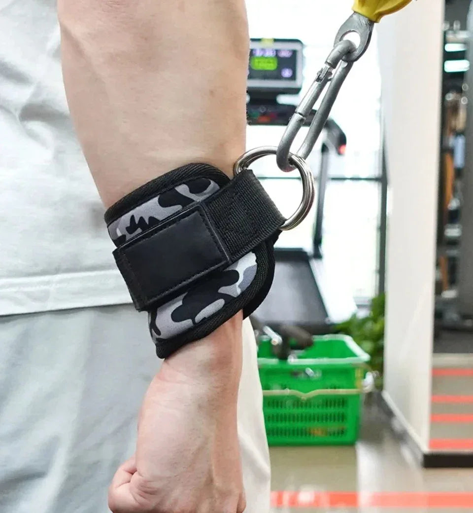 Adjustable Padded Ankle Wrist Cuffs Padded Straps D-Ring Glute Kickback for Cable Machine, Ideal for Glutes Exercises - Zen Fit Plus