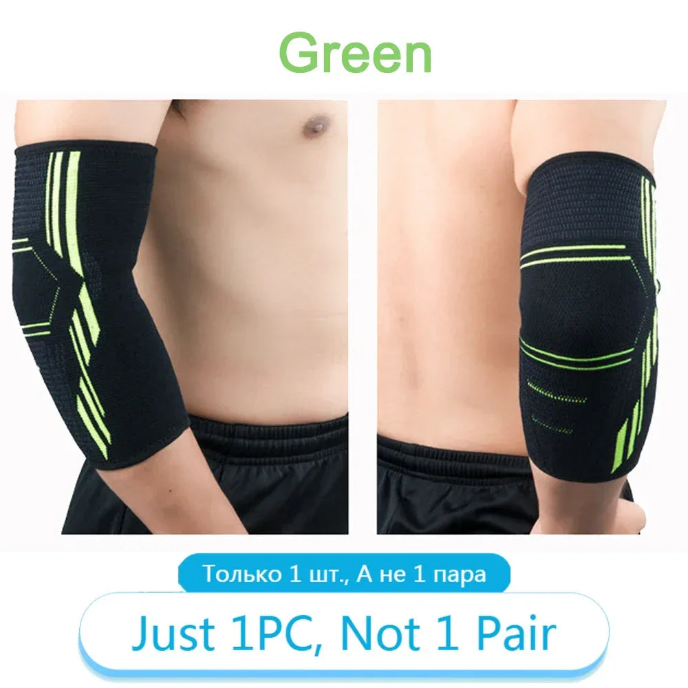 Elbow Support Elastic Gym Sport Elbow Protective Pad Absorb Sweat Sport Basketball Volleyball Tennis Arm Sleeve Elbow Brace - Zen Fit Plus