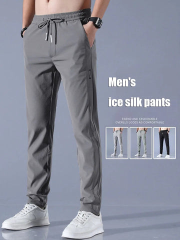 Men's Running Pants Sportswear Jogging Sweatpants Quick Dry Thin Tracksuit Elastic Gym Fitness Trousers Training Sport Pants Men Zen fit plus