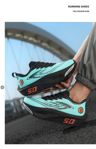 Unisex 2025 Full Carbon Plate Running Shoes Professional Marathon Racing Lightweight Bounce Cushion Breathable Sports Sneakers - Zen Fit Plus