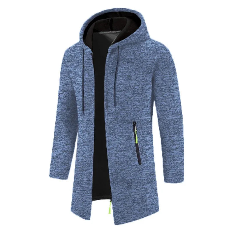 Sweatwear Men's Hoodies Long Sleeve Sweatshirts for Men Zipper Hooded Mens Oversize Winter Top Jacket Coat Black Sweater Zen fit plus