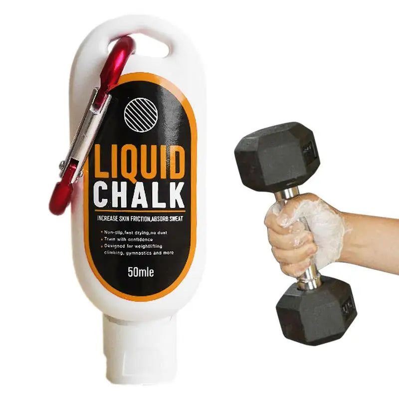 30/50/100ml Sports Liquid Chalk Magnesium Powder Fitness Weight Lifting Non-slip Cream Grip Weight Lifting Climbing Gym Sports Zen fit plus