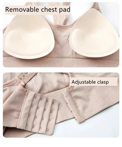 Tank Top Women Gym Women Corset Sports Bra Push Up Crop Top Fitness bra Hollow Breathable Sexy Running Athletic Sportswear Zen fit plus
