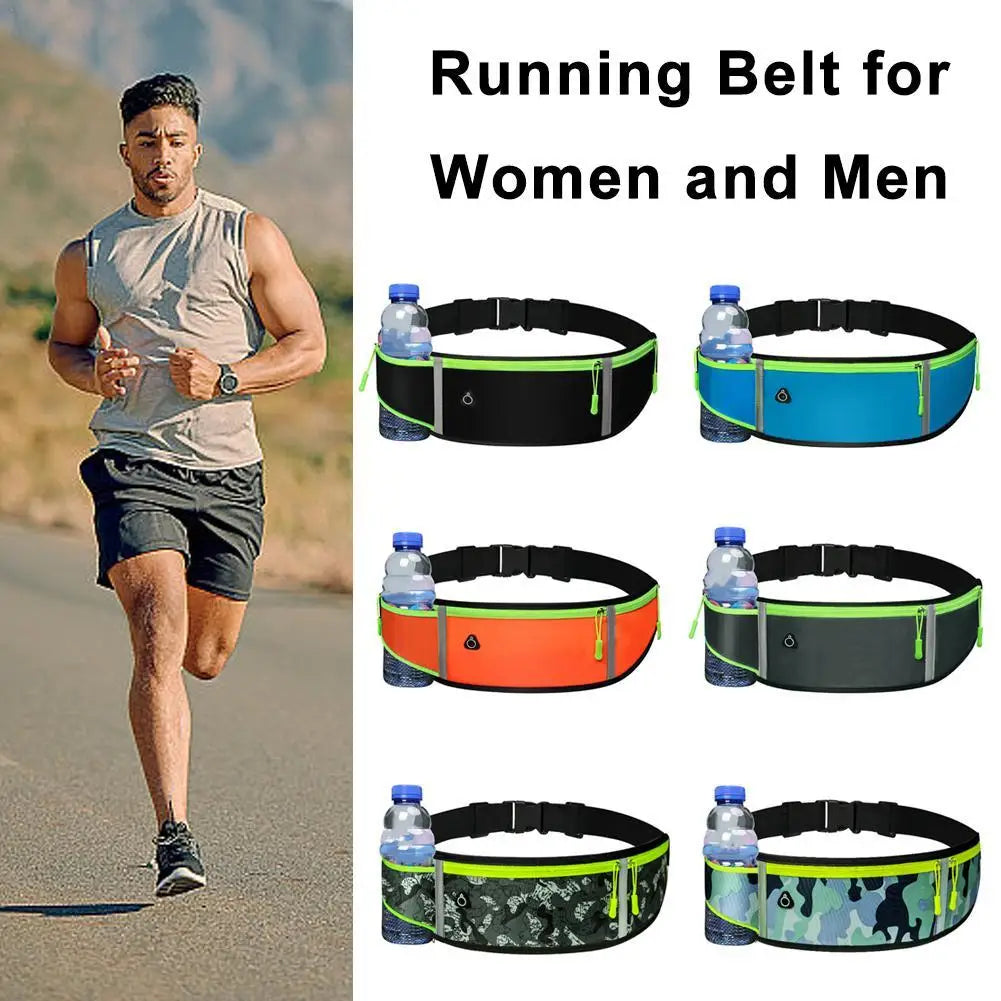 Running Waist Bag Runner Belt Workout Gear Gym Fitness Fanny Pack Jogging Pocket Belt for Phone Water Bottle Women Men Zen fit plus