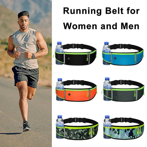 Running Waist Bag Runner Belt Workout Gear Gym Fitness Fanny Pack Jogging Pocket Belt for Phone Water Bottle Women Men Zen fit plus