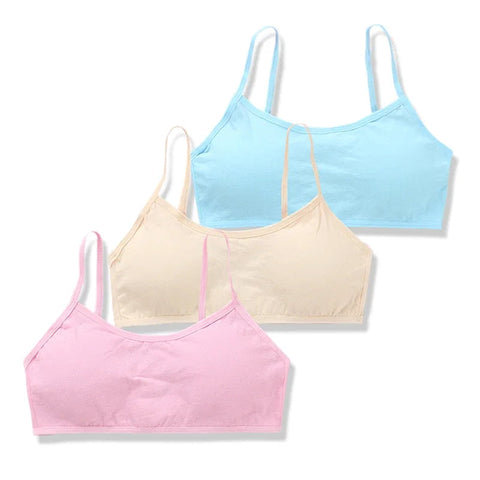 3pc/Lot Kids Cotton Training Bra Girls Teens Underwear for Teenagers Lingerie Underwear 8-15T Zen Fit Plus
