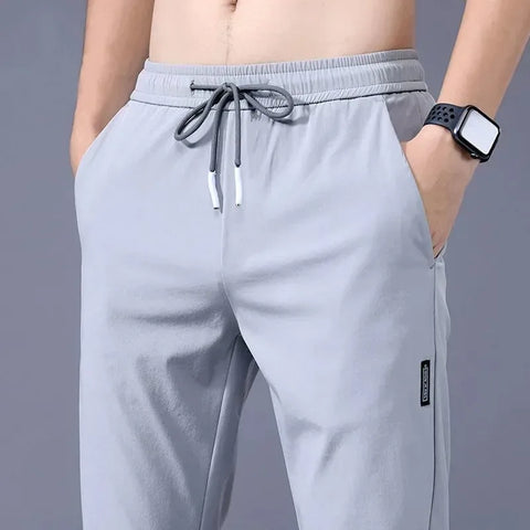 Men's Running Pants Sportswear Jogging Sweatpants Quick Dry Thin Tracksuit Elastic Gym Fitness Trousers Training Sport Pants Men - Zen Fit Plus