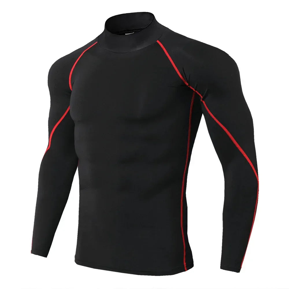 Men Sport T-shirt Quick Dry Bodybuilding Running Shirt Long Sleeve Compression Top Gym T Shirt Men Fitness Tight Rashgard - Zen Fit Plus