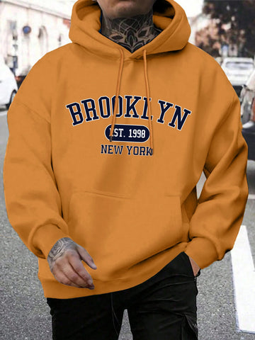 Brooklyn Est 1998 New York Printing Men Hoodies Harajuku Crewneck Hoodie Fashion Oversize Hoody Autumn Comfortable Tracksuit Zen fit plus