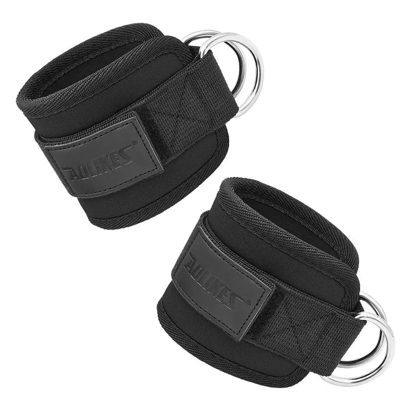 Adjustable Padded Ankle Wrist Cuffs Padded Straps D-Ring Glute Kickback for Cable Machine, Ideal for Glutes Exercises - Zen Fit Plus