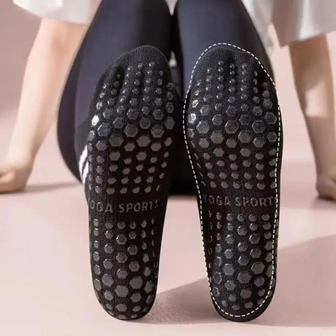 8 Colors Sports Socks Cotton Mid-tube Bottom Professional Non-slip Silicone Indoor Fitness Socks Gym Dance Pilates Yoga Socks - Zen Fit Plus