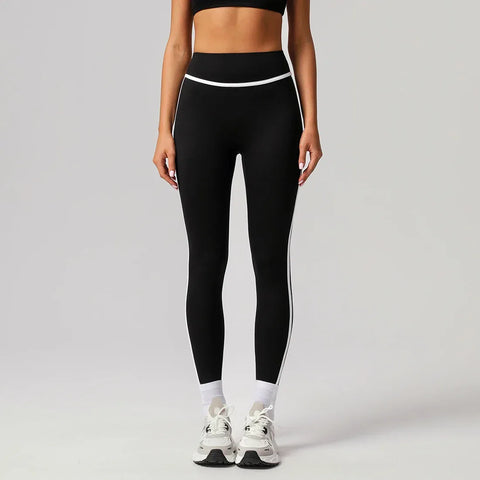 Women Fitness Casual Training Contrast Color Butt Liftting Outdoor Running Sport Yoga Leggings - Zen Fit Plus
