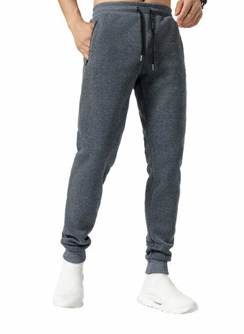 Unisex Sweatpants Side Zipper Pockets Men Joggers Track Pants Elastic Waist Sport Casual Trousers Baggy Fitness Gym Clothing - Zen Fit Plus