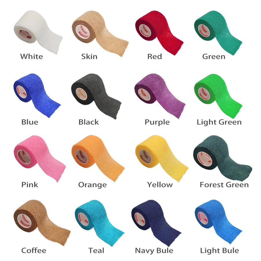 Self Adhesive Elastic Bandage Sports Tattoo Breathable Cohesive Waterproof Tape Wrap Elastoplast for Injury Finger Wrist Ankle Zen fit plus