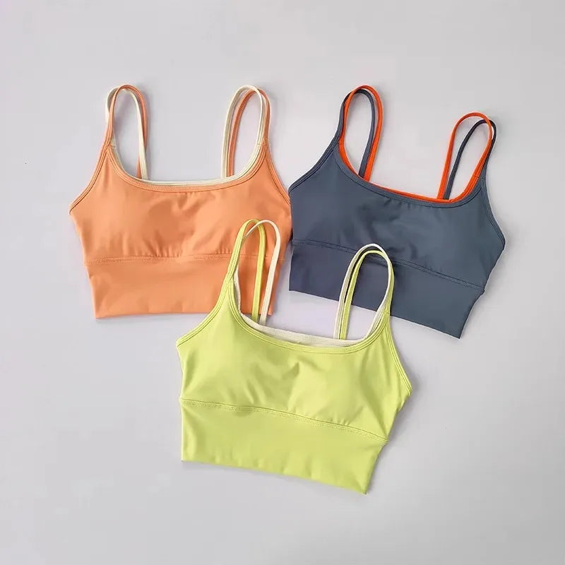 Shockproof Sports Bra for Women Slim Elastic Fitness Underwear  Gym Breathable Yoga Crop Top Sportswear Zen fit plus