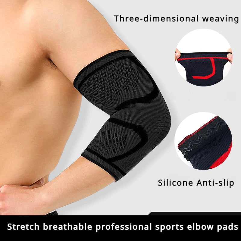 1PCS Elbow Support Elastic Gym Sport Elbow Protective Pad Absorb Sweat Sport Basketball Arm Sleeve Elbow Brace Zen fit plus
