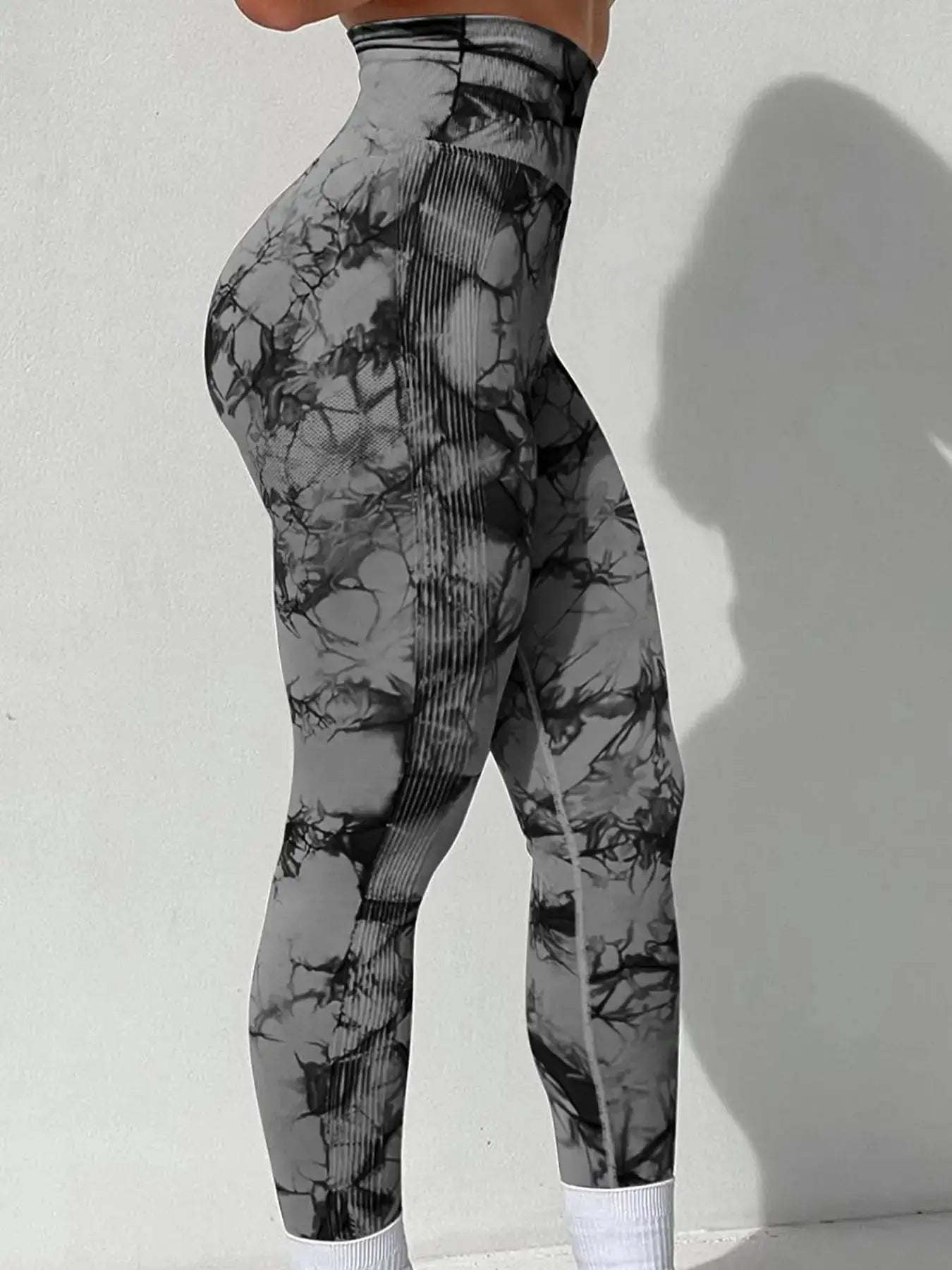 Women's Tie-Dye Seamless Peach Butt High Waist Butt Pants Stretch Fitness Yoga Pants Zen fit plus