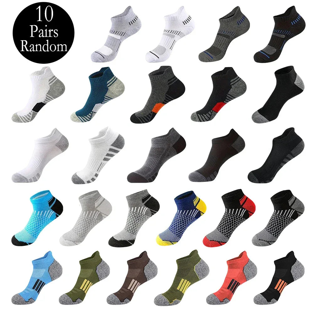 6/12 Pairs Colorful Men's Low Tub Socks Fashion Comfortable Autumn Classic Black Business Sock High-quality Men's Short Socks - Zen Fit Plus