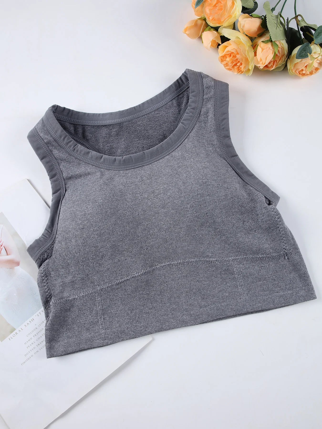 1/2 PCS Back Sports Bra Women Sleeveless Vest Beautiful Slim Tube Top Underwear With Bra Pads Undershirt Elastic Korean Crop Top Zen fit plus