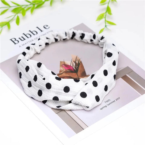 Fashion Women Girls Summer Bohemian Hair Bands Print Headbands Vintage Cross Turban Bandage Bandanas HairBands Hair Accessories Zen Fit Plus