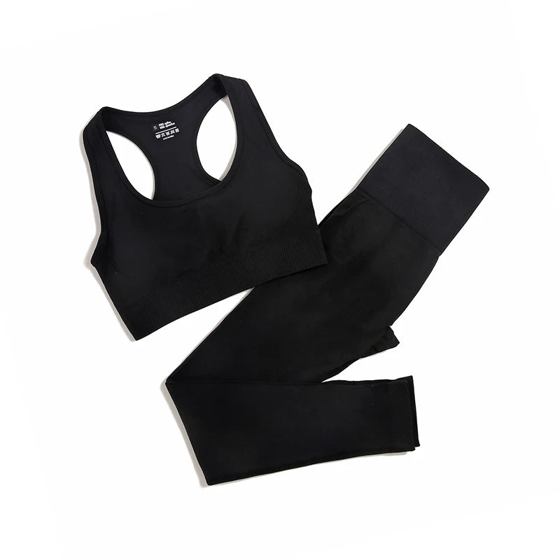 WAREBALL 2/3/4pcs Seamless Yoga Set Gym Clothes Sportswear Yoga Suits For Women Fitness Set Tracksuits Sports Bra Gym Leggings Zen fit plus